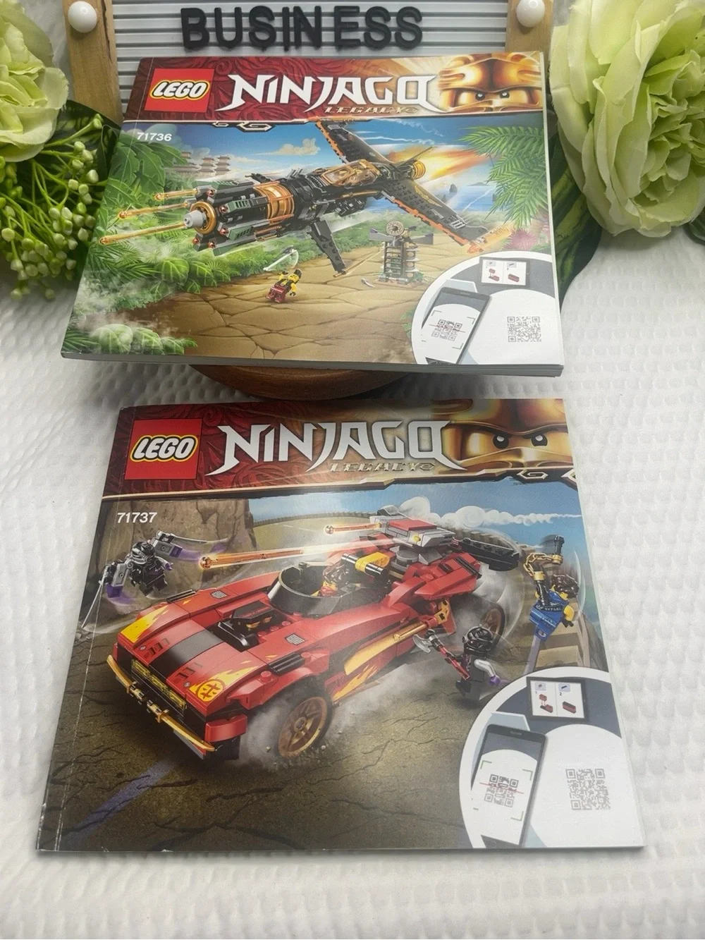 LEGO Ninjago Legacy Instruction Manuals Lot 71736 Boulder Blaster 71737 X-1